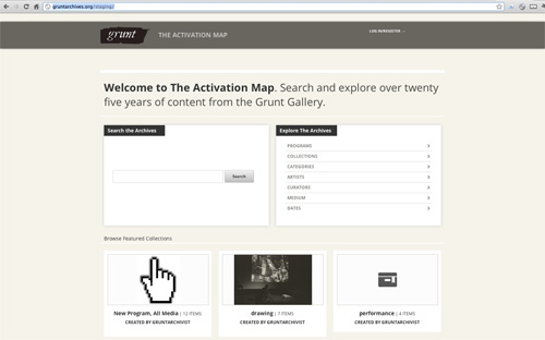 The Activation Map website screenshot